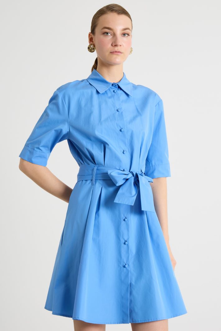 Short Poplin Shirt Dress Intrend - 2