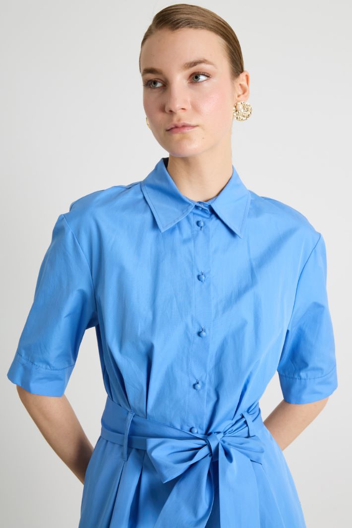Short Poplin Shirt Dress Intrend - 3