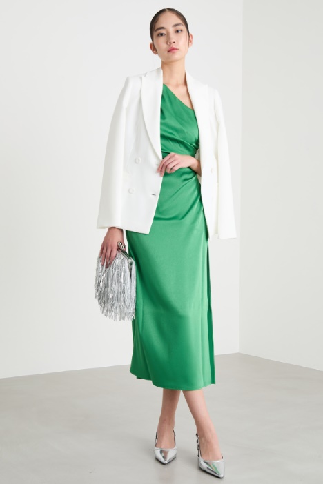 Satin one-shoulder dress Intrend