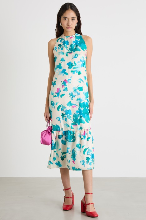 Maxi abito in twill Intrend