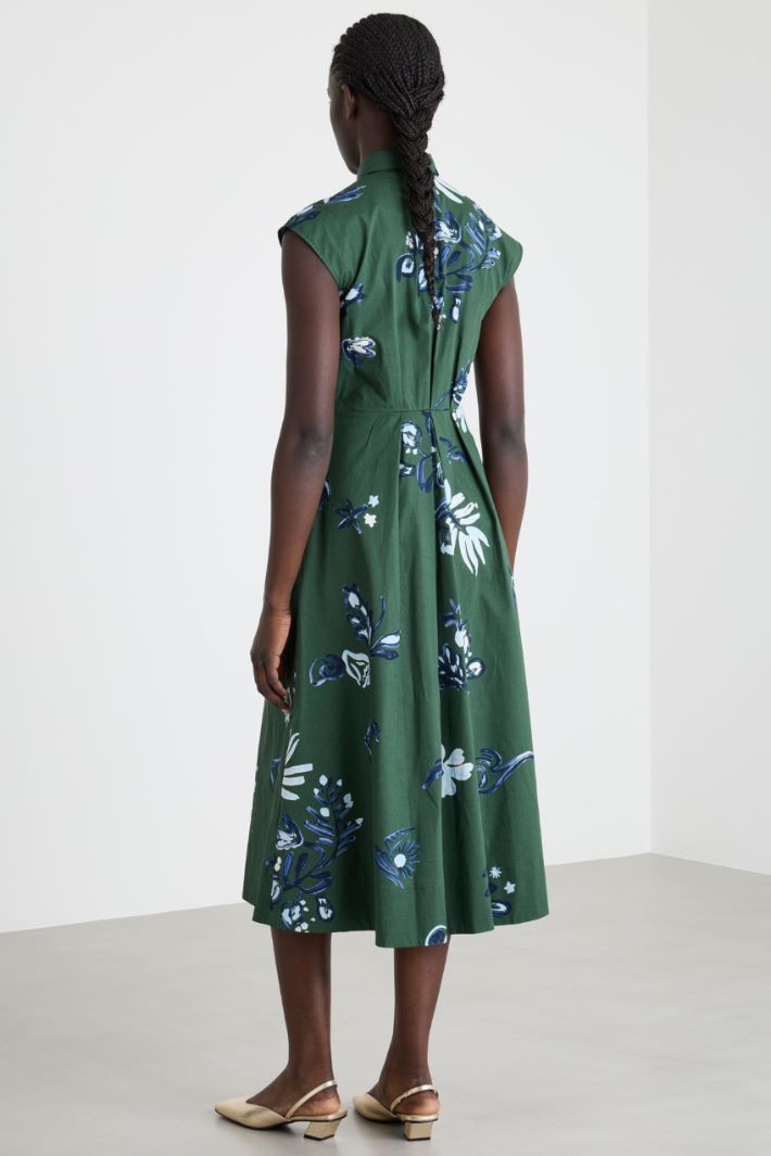 Abito con cintura in popeline stretch Intrend - 4