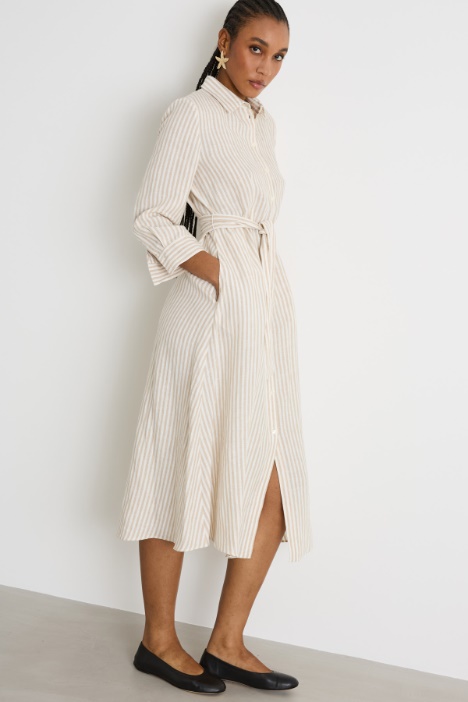 Chemisier midi in tela