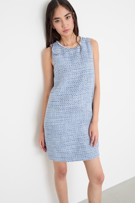 Abito in stuoia con strass