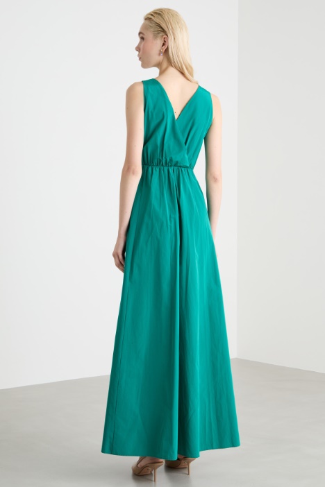 Maxi dress in taffettà