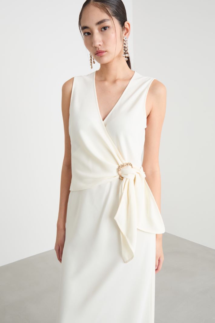 Long satin dress Intrend - 2