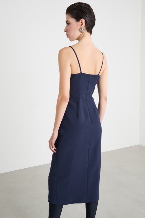 Vestido de cady con abertura