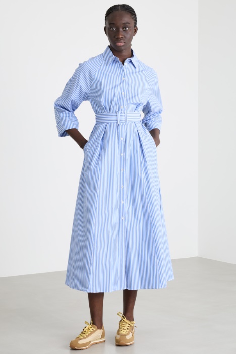 Abito chemisier in popeline