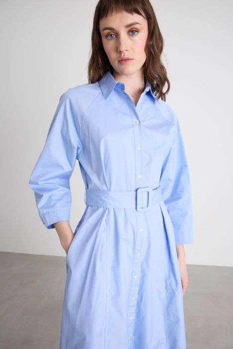 Abito chemisier in popeline