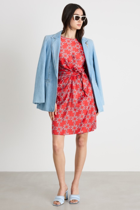 Printed satin dress Intrend