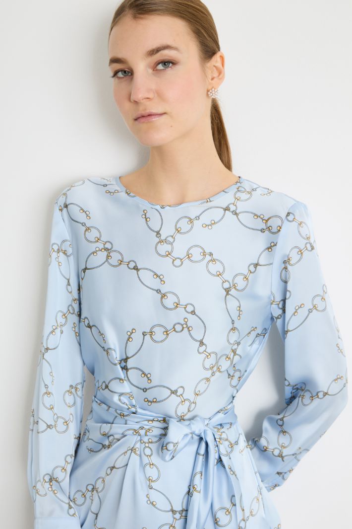 Abito in raso a fantasia Intrend - 3