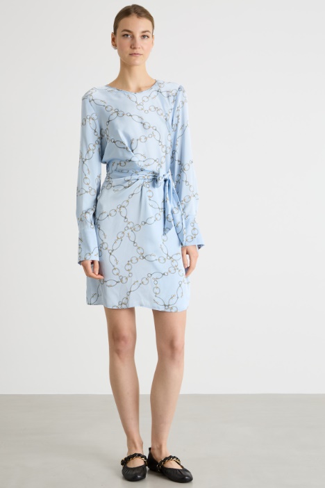 Abito in raso a fantasia Intrend