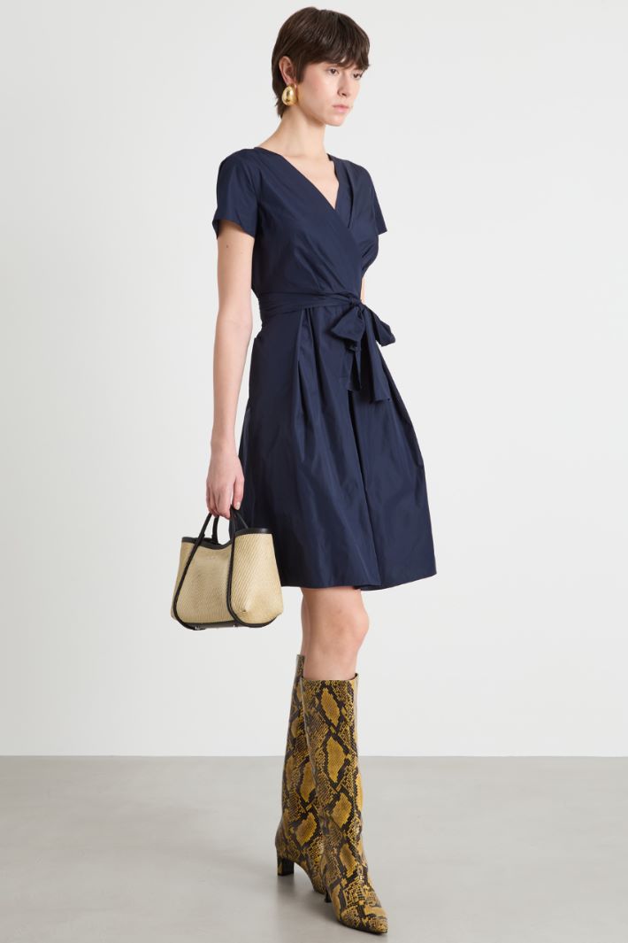 Taffeta wrap dress Intrend