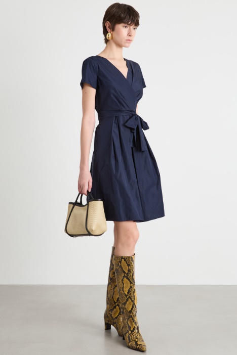 Taffeta wrap dress Intrend