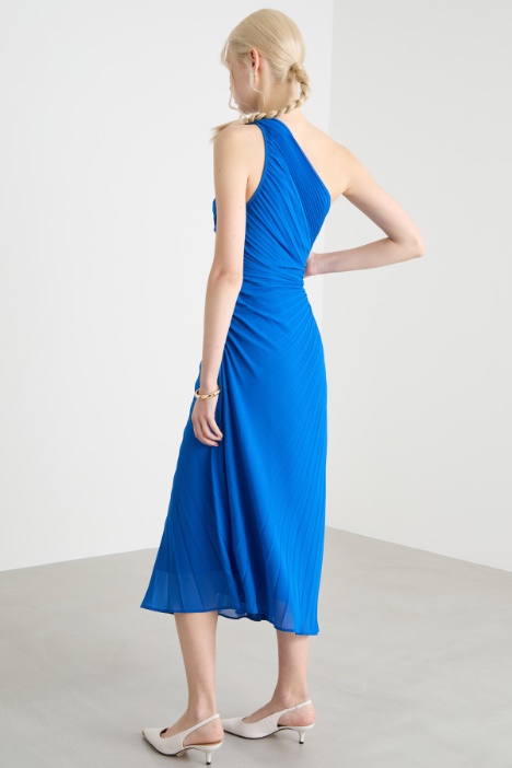 Abito monospalla plissé