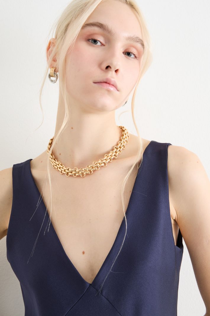 Fluid satin dress Intrend - 3