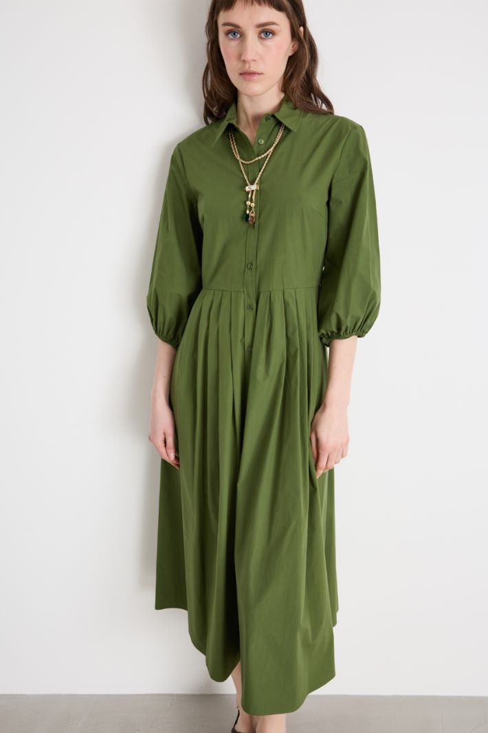 Chemisier in popeline con pieghe  Intrend - 2