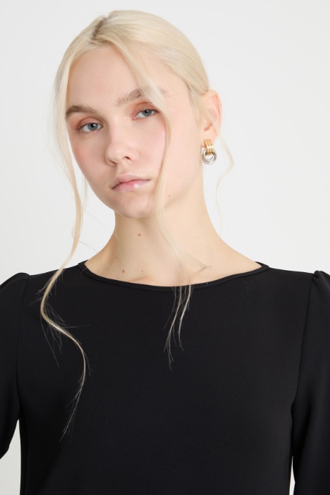 Vestido corto de cady