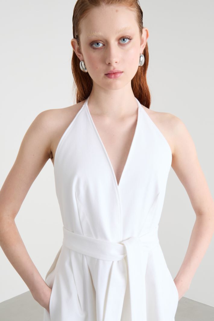 Sleeveless gabardine dress Intrend - 3