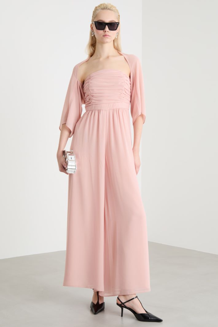 Georgette jumpsuit with shrug Intrend