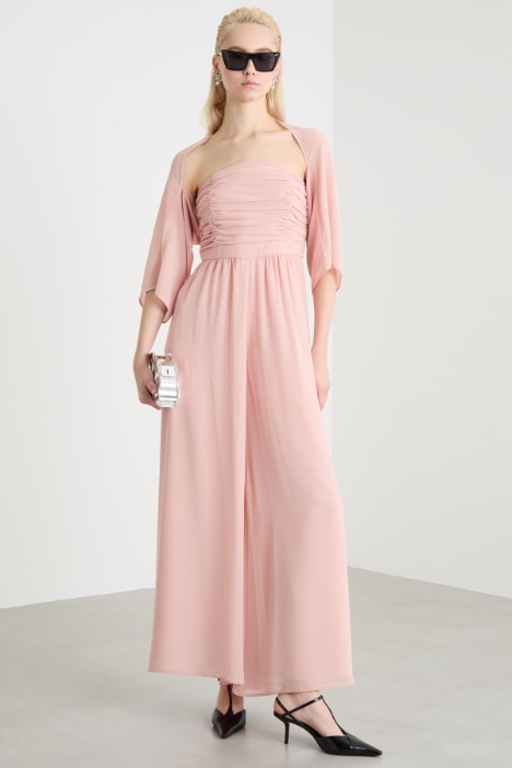 Georgette jumpsuit with shrug Intrend