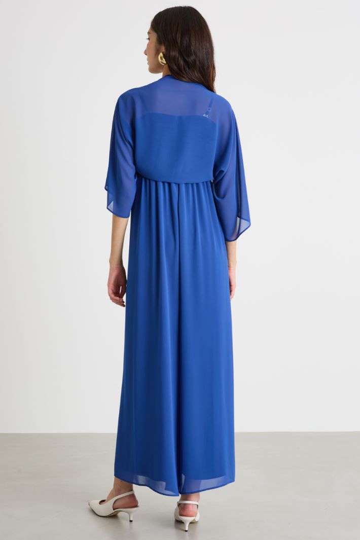 Georgette jumpsuit with shrug Intrend - 4