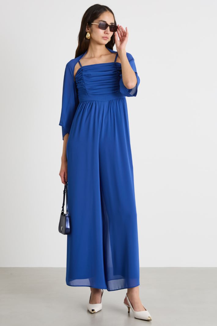 Georgette jumpsuit with shrug Intrend