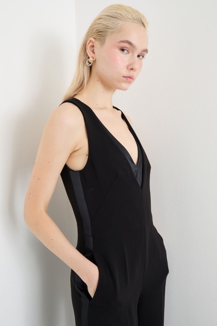 Tuxedo jumpsuit in cady Intrend - 3