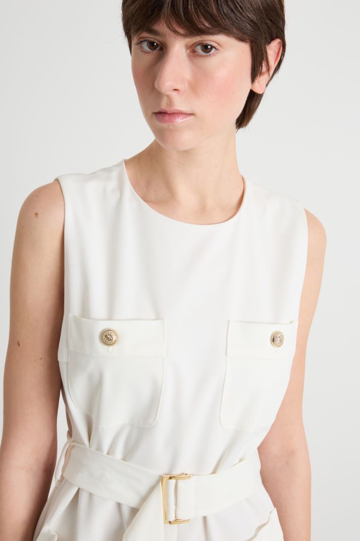 Twill playsuit Intrend - 3