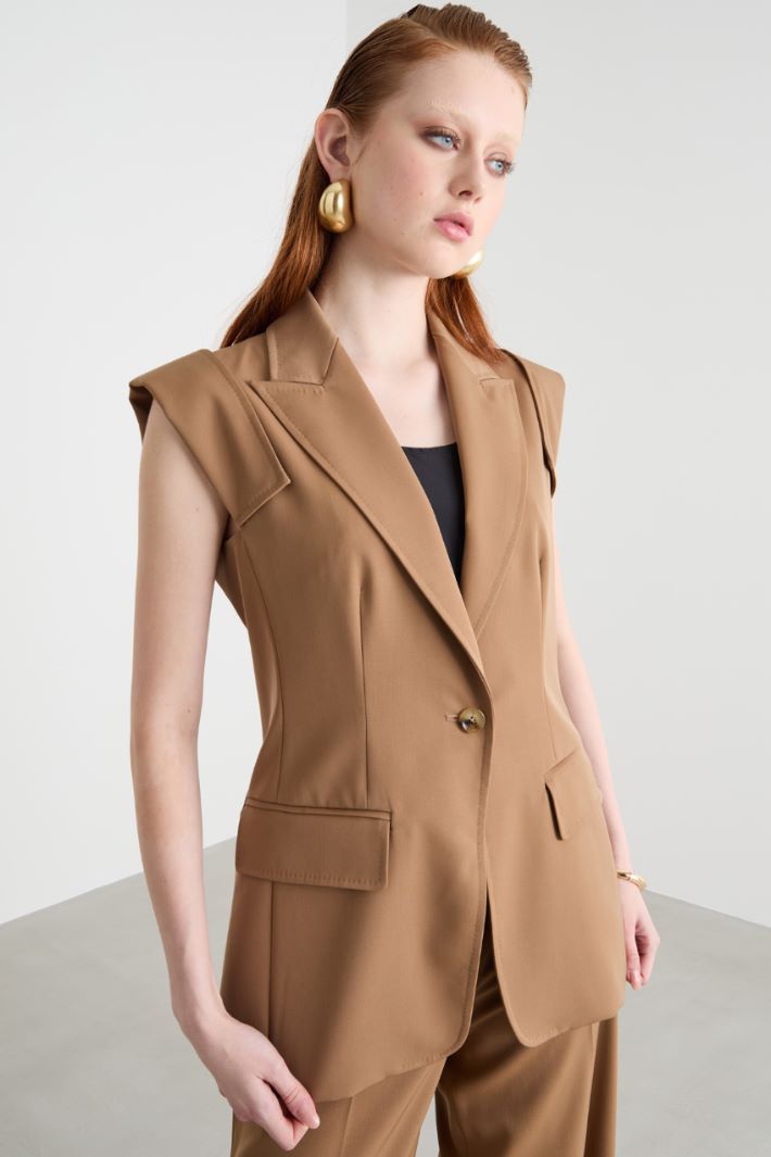 Peaked lapel waistcoat Intrend - 2