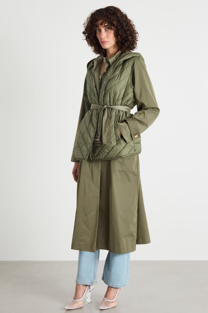 Hooded padded gilet Intrend