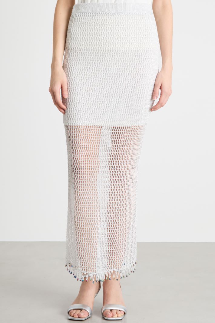 Falda de punto de malla Intrend - 2