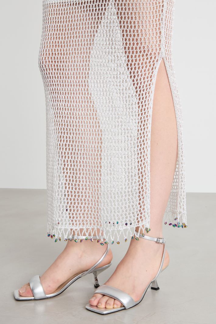 Falda de punto de malla Intrend - 3