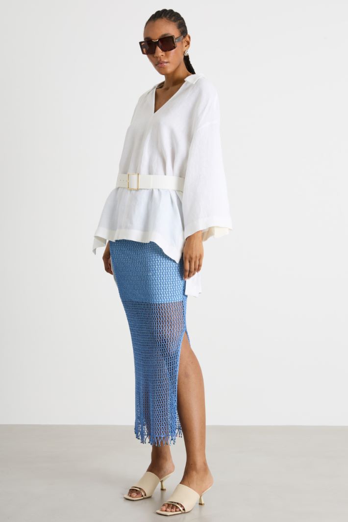 Mesh-knit skirt Intrend