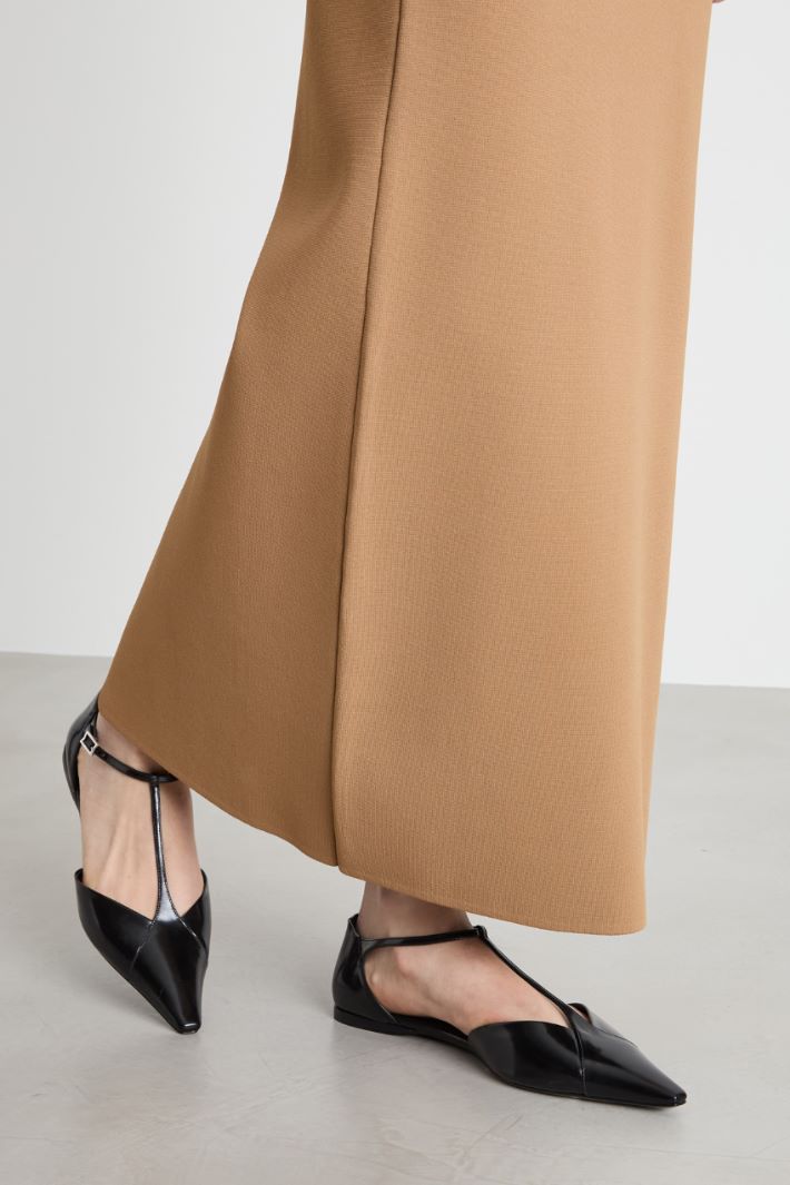 Elasticated-waist maxi skirt Intrend - 3