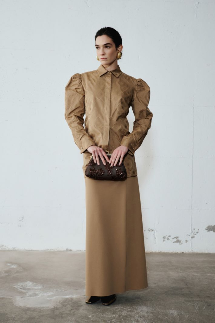 Elasticated-waist maxi skirt Intrend - 5