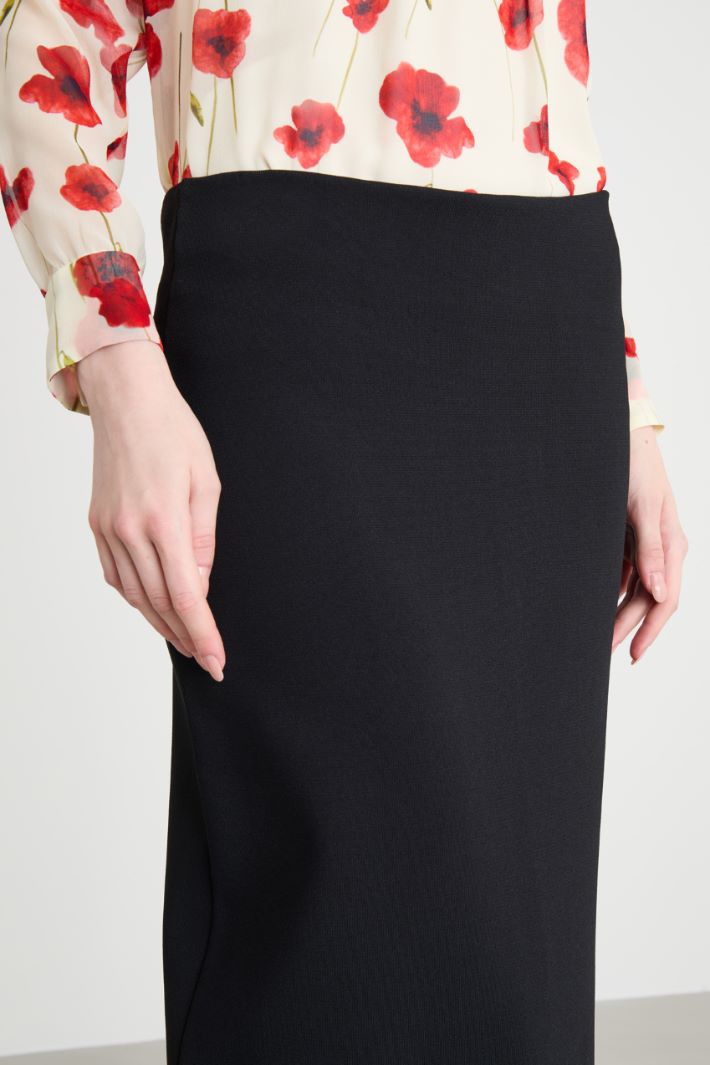 Elasticated-waist maxi skirt Intrend - 3