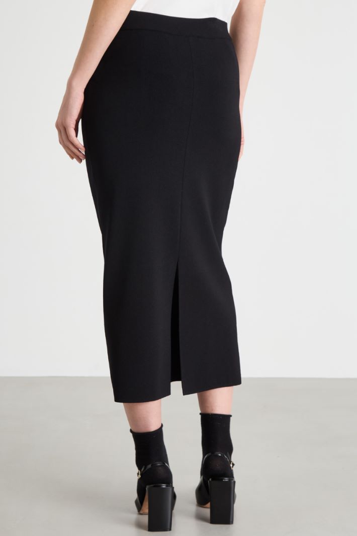 Slit-back pencil skirt Intrend - 4