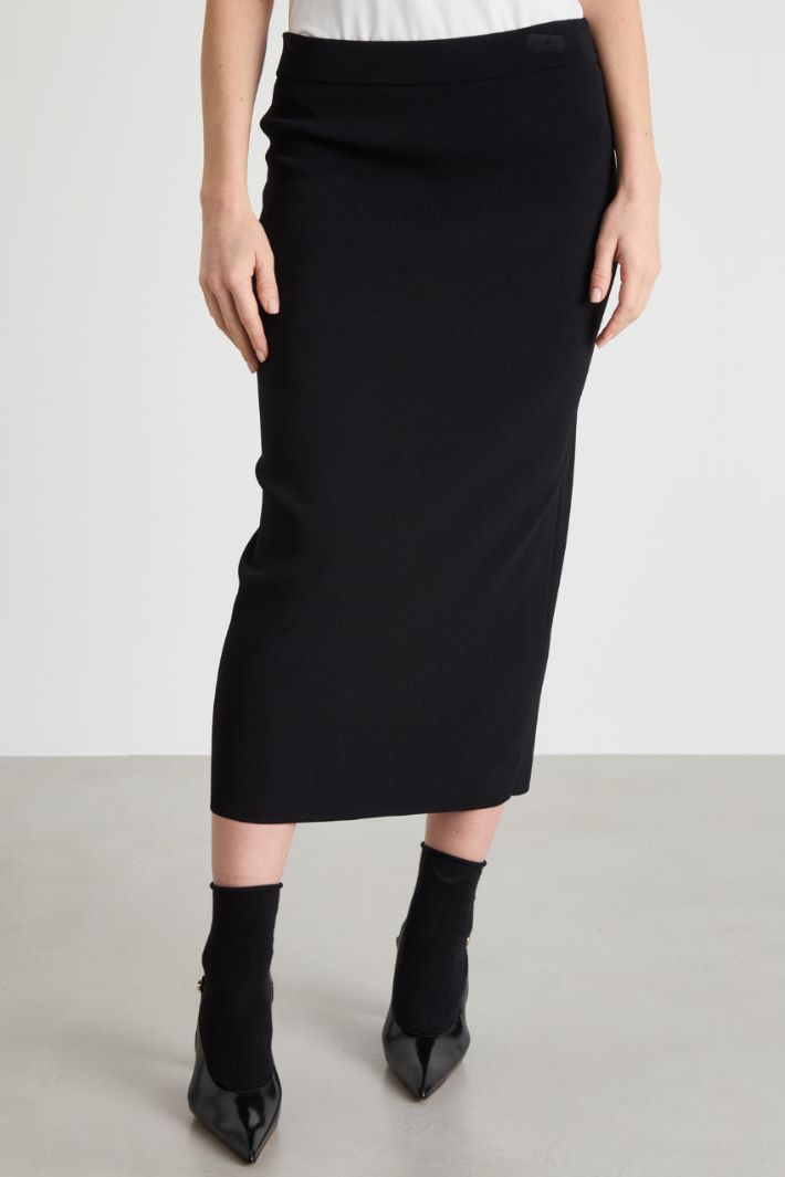 Slit-back pencil skirt Intrend - 2