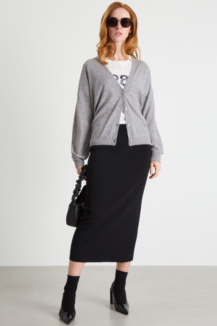 Slit-back pencil skirt Intrend