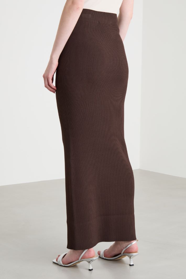 Long knitted skirt Intrend - 4