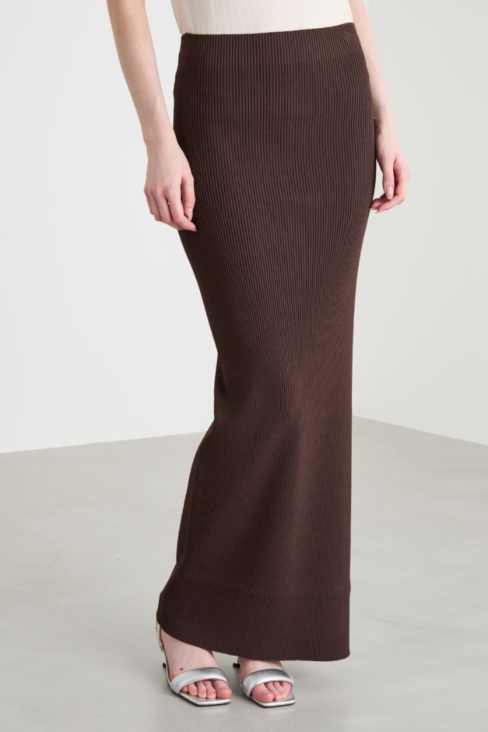 Long knitted skirt Intrend - 2