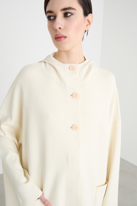 Parka in maglia di viscosa