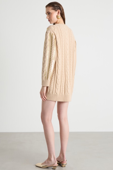 Abito corto in maglia