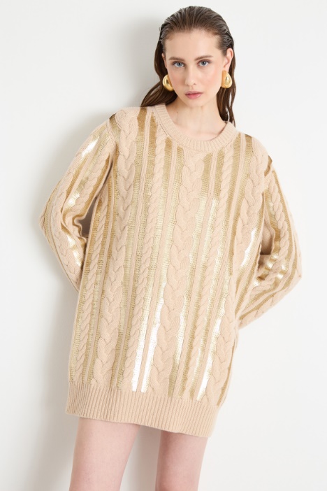 Abito corto in maglia