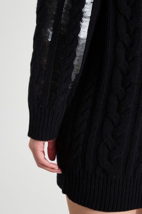 Abito corto in maglia