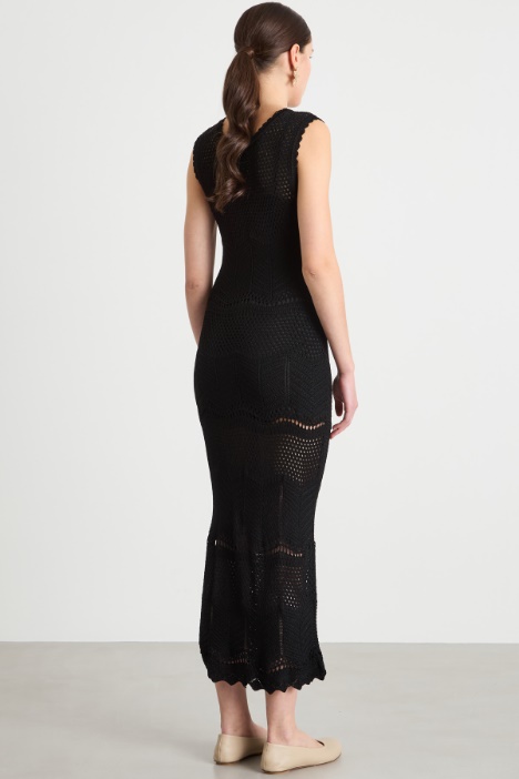 Abito in maglia traforata