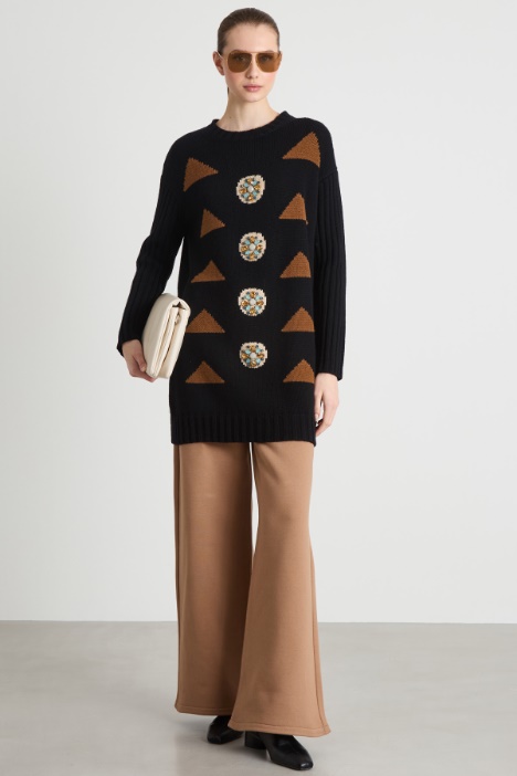 Intarsia-knit dress Intrend