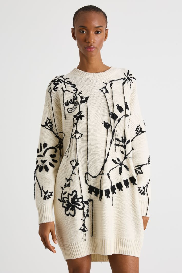 Abito in maglia ricamata Intrend - 2