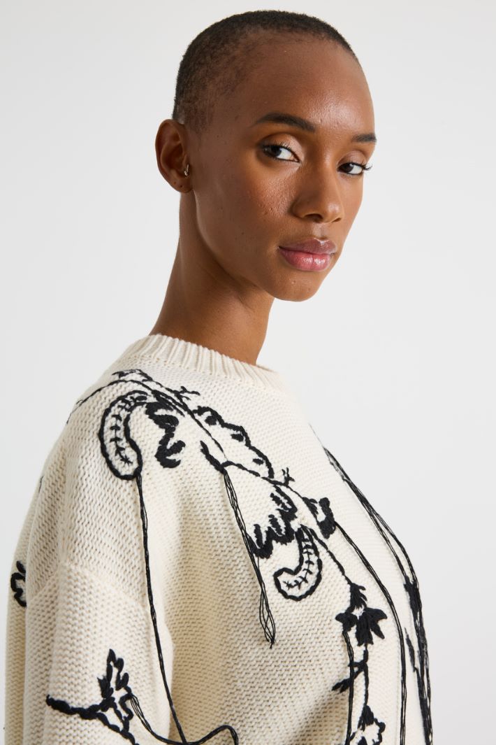 Abito in maglia ricamata Intrend - 3