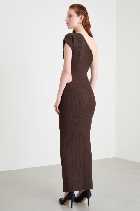 Abito monospalla a coste